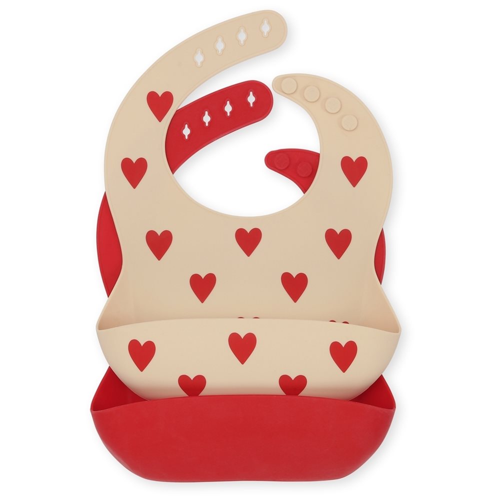2 PACK SILICONE BIBS MON GRANDE AMOUR