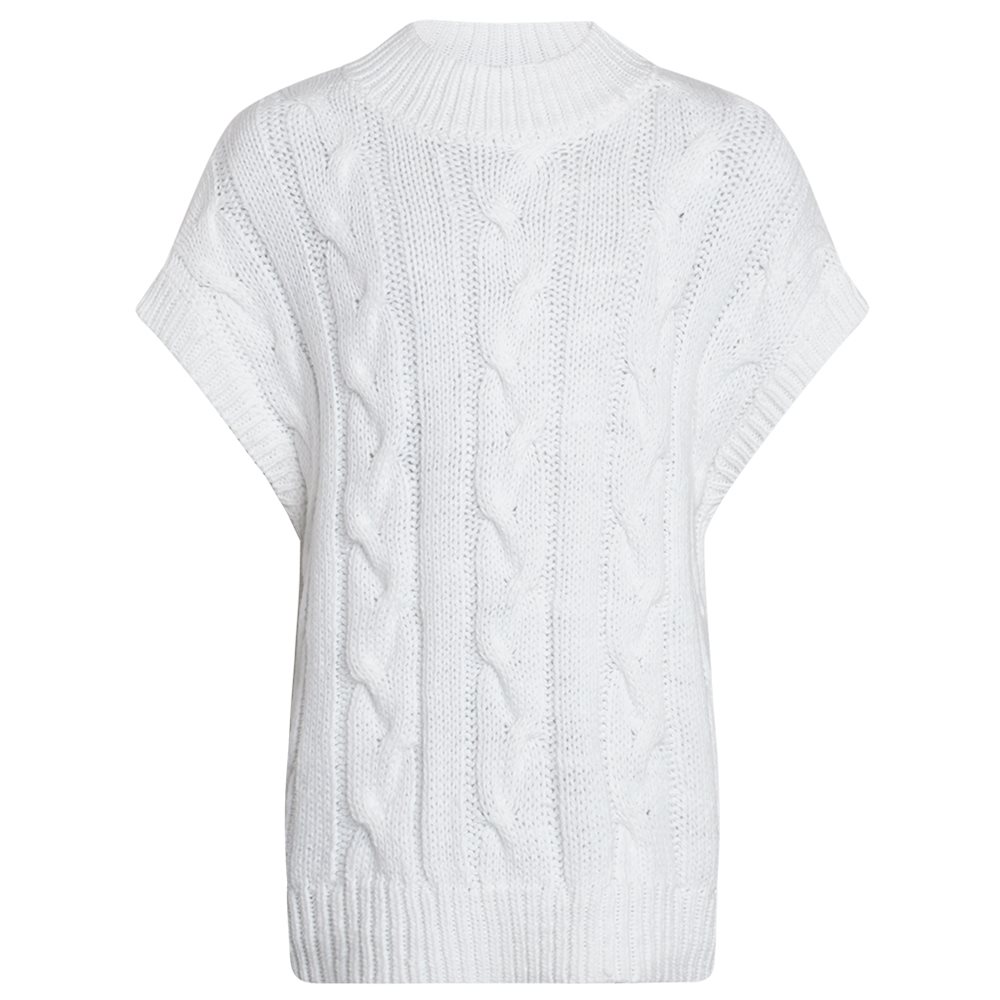 Brie Knit Vest Cream White