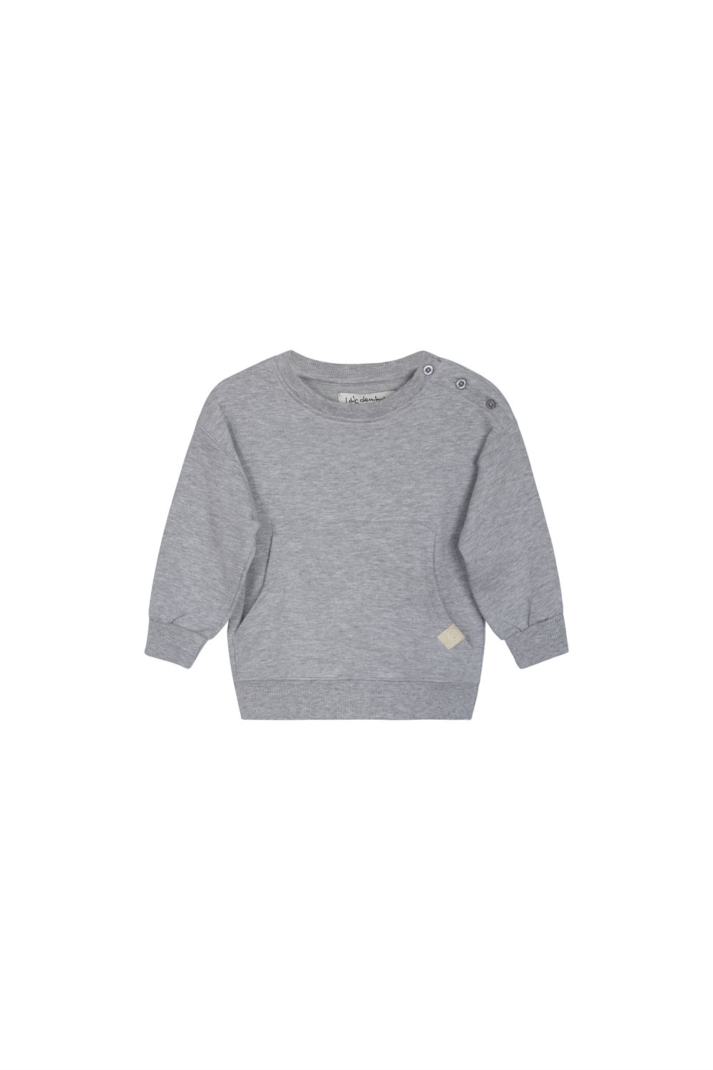 Mike sweater organic grey-melange